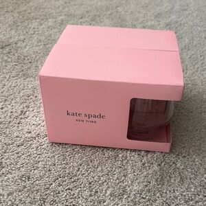 Kate Spade Pink Boxed Stemless Glassware